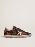 Women's Super-Star Penstar LAB sneakers in jacquard brocade with PVC star| Golden Goose