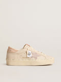 Hi Star LTD in nappa with suede star and pink Swarovski crystals| Golden Goose