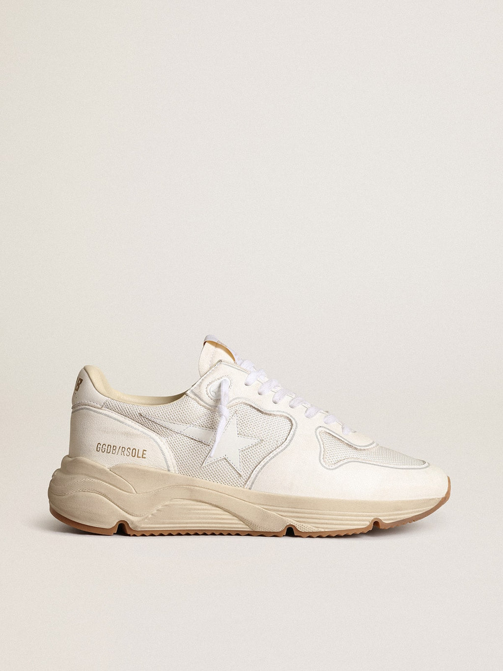 Women's Running Sole in mesh and white nappa| Golden Goose