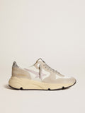Running Sole LTD in mesh with leather star and glitter heel tab| Golden Goose