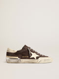 Super-Star in gray suede with ecru nappa star and heel tab| Golden Goose