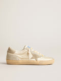 Men's Super-Star LAB in nylon with dove-gray star and ice-gray suede inserts| Golden Goose