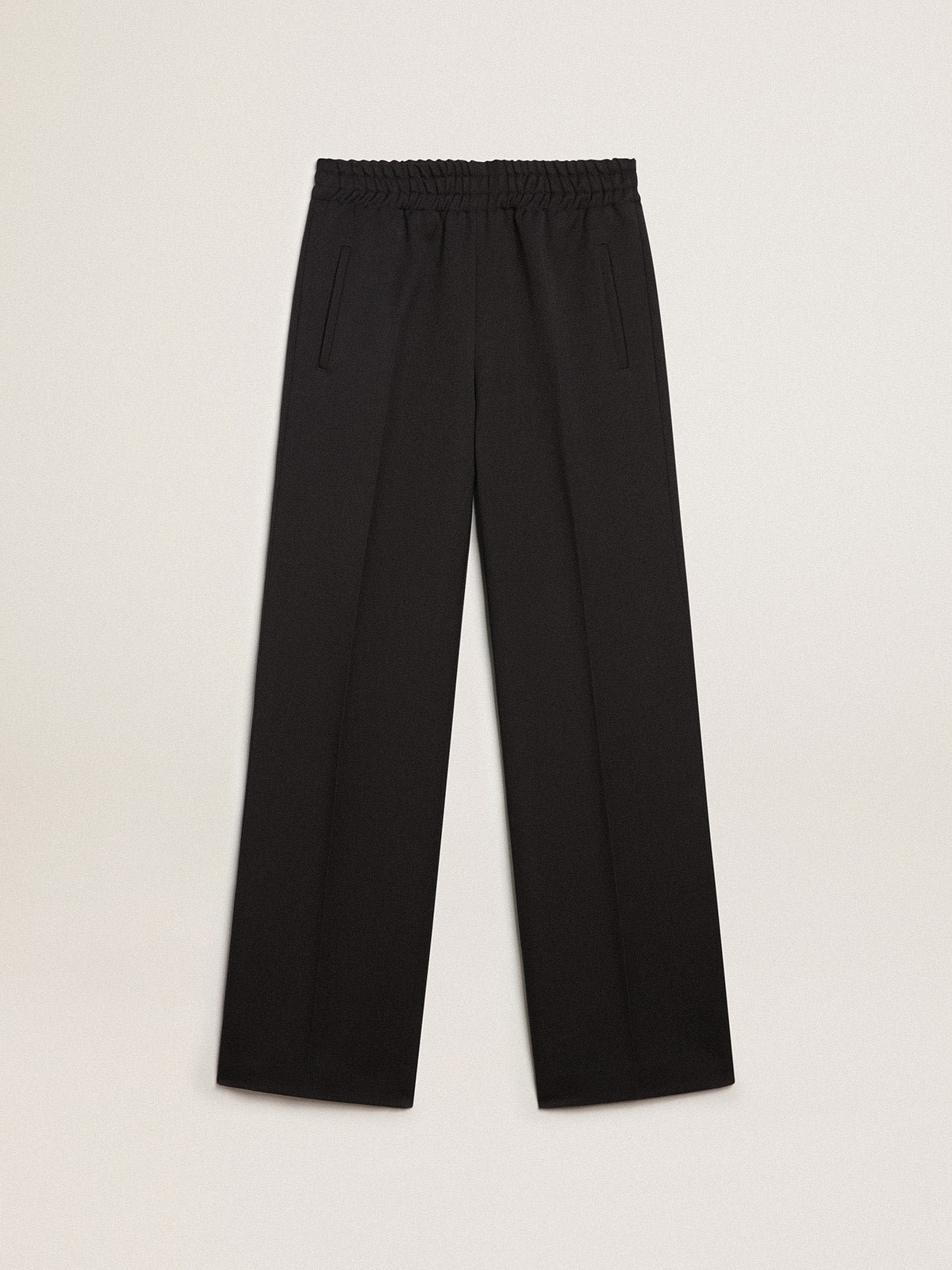 Joggers in dark blue wool gabardine| Golden Goose