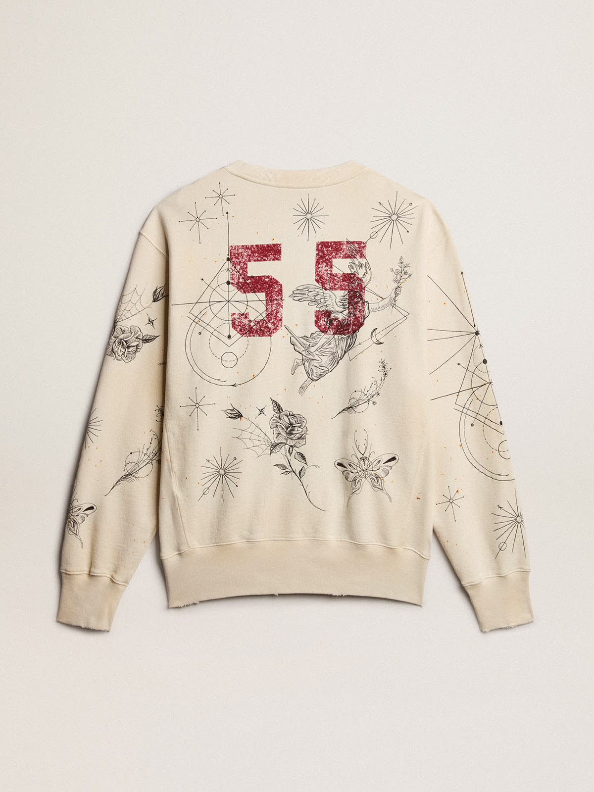 Exclusive HAUS of Dreamers sweatshirt in aged white| Golden Goose