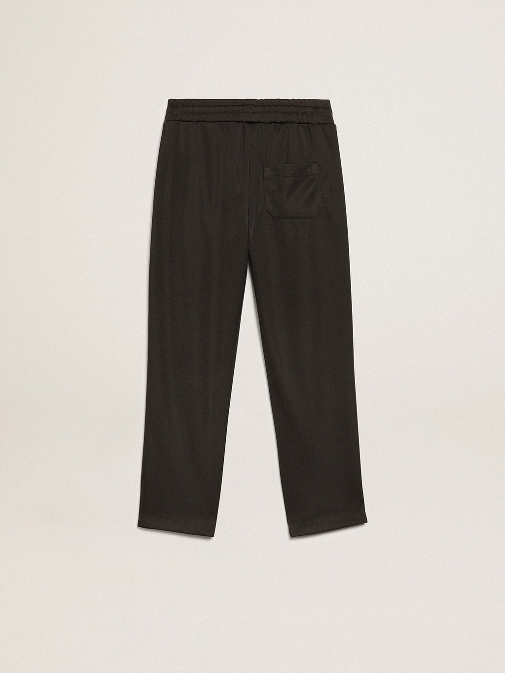 Black joggers with contrasting white stars| Golden Goose