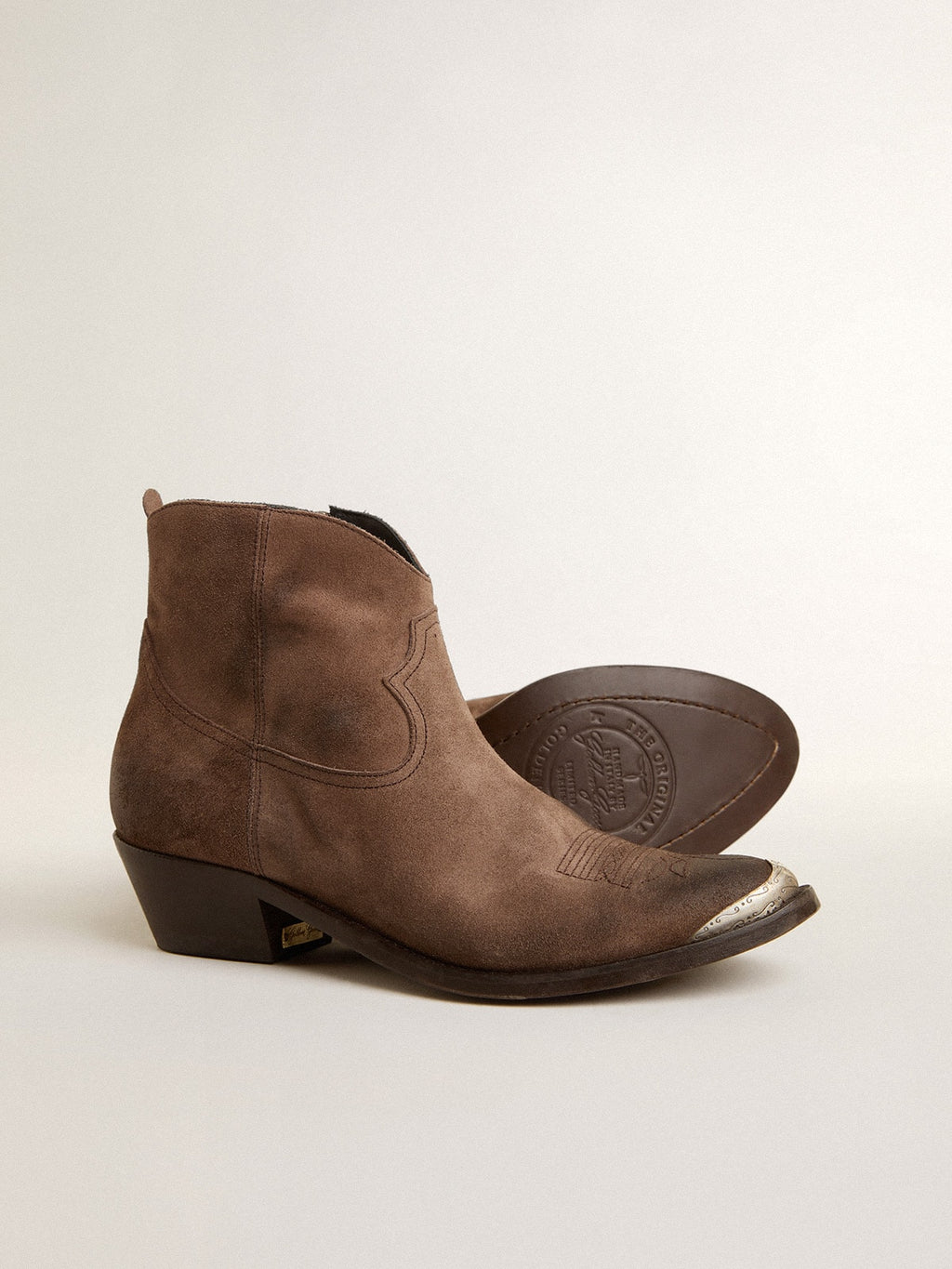 Young ankle boots in dark brown suede| Golden Goose