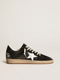 Ball Star in black suede with white leather star| Golden Goose