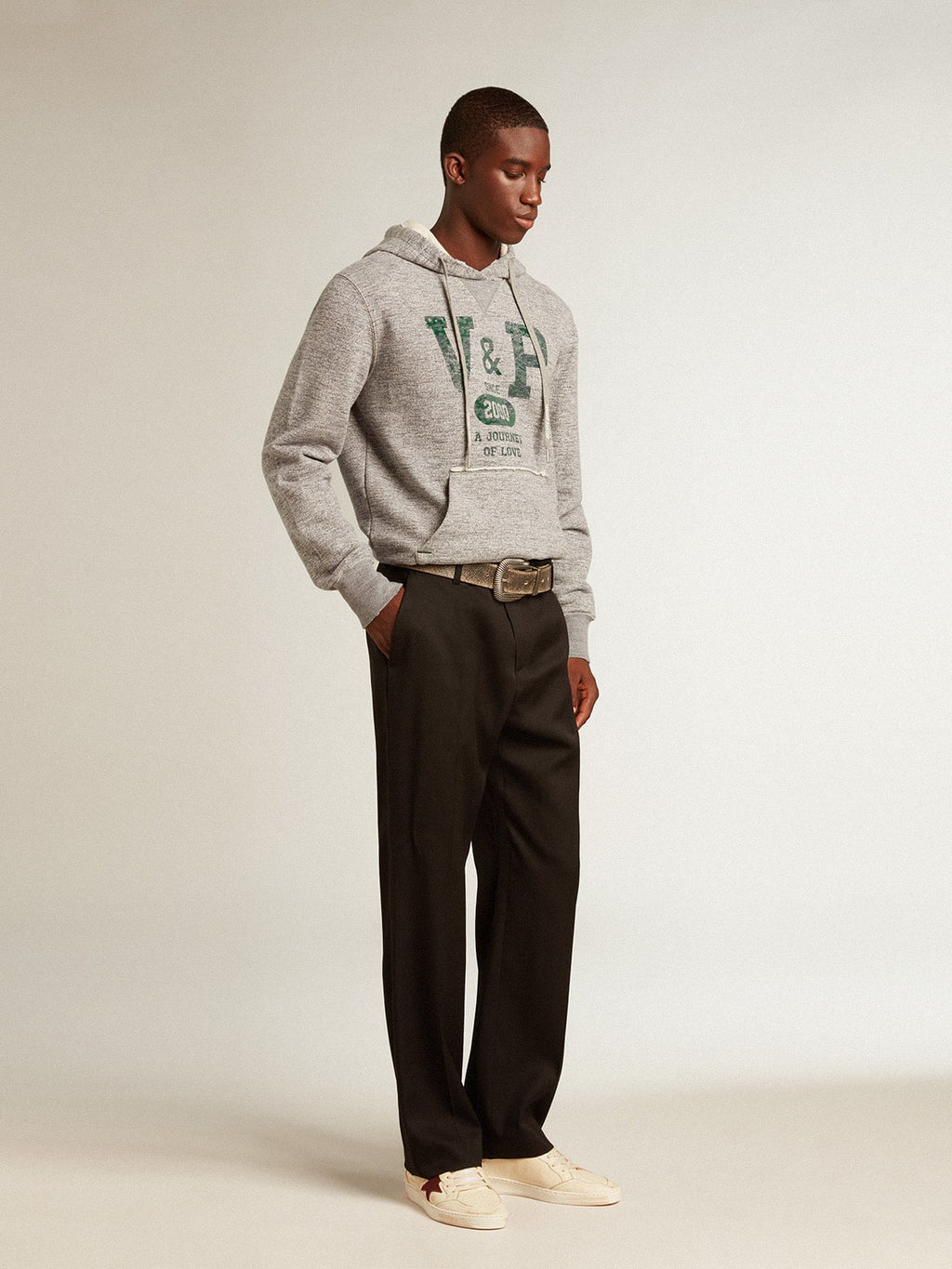 Men's Ball Star in beige nappa with burgundy mesh star and heel tab| Golden Goose