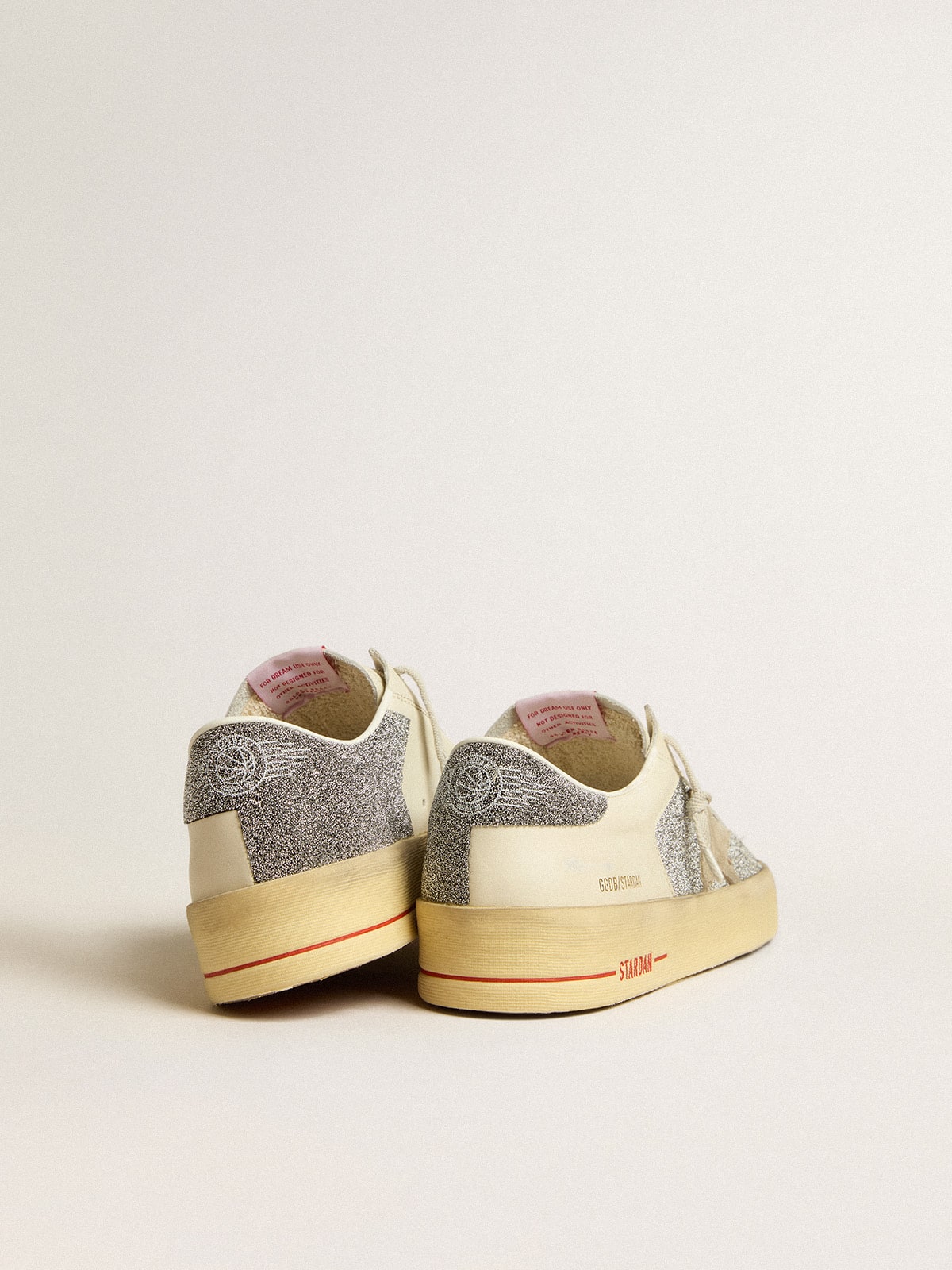 Men's Stardan in suede with sand star and Swarovski crystal inserts| Golden Goose