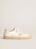 V-Star in nappa leather with ice-gray suede star and heel tab| Golden Goose