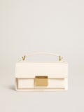 Small Venezia Bag in butter-colored boarded leather with gold details| Golden Goose