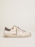 Women's Super-Star white sneakers with Swarovski| Golden Goose