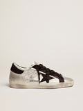 Women's Super-Star sneakers in silver leather| Golden Goose