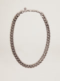 Men's antique silver-colored chain necklace| Golden Goose