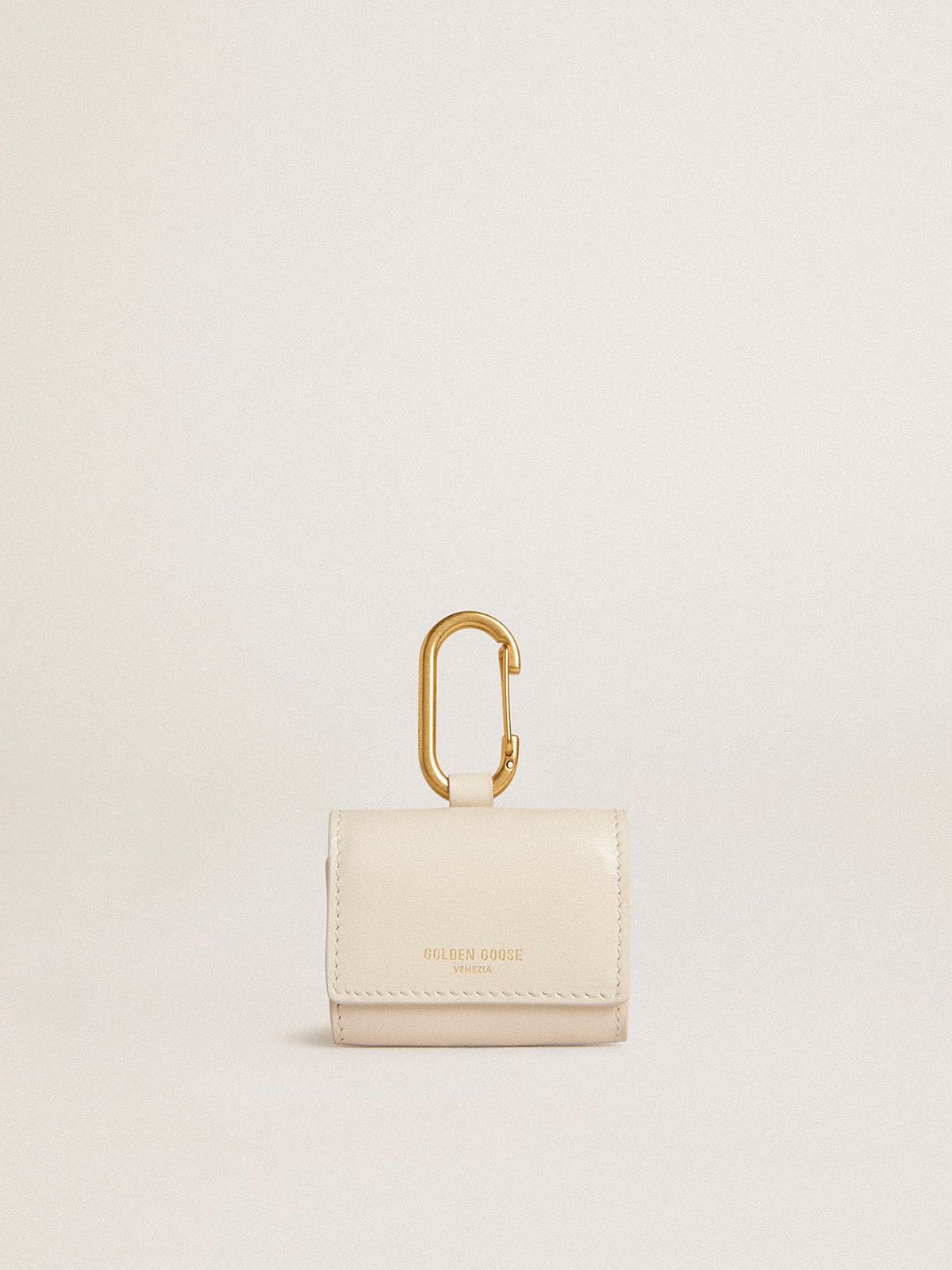Worn white AirPod case| Golden Goose