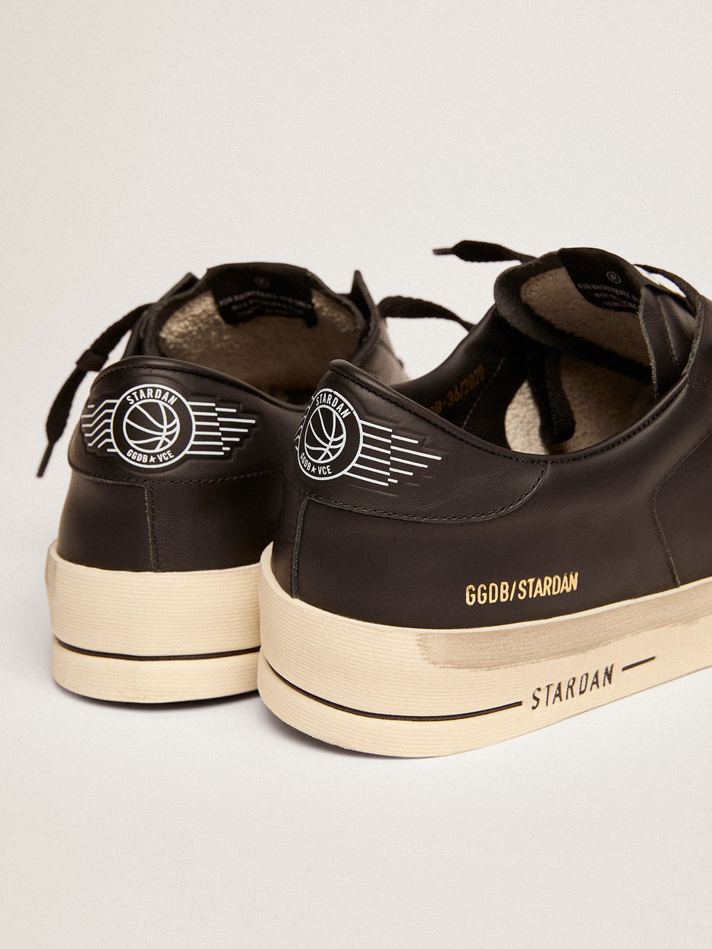 Men's Stardan in total black leather| Golden Goose