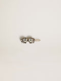 Lace lock with Déco clip in antique gold color with crystals| Golden Goose