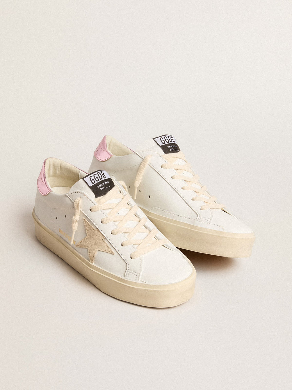 Women's Hi Star LTD with pearl suede star and metallic leather heel tab| Golden Goose