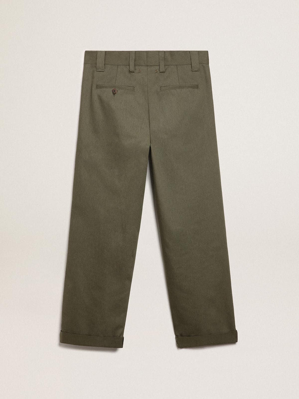 Military-green Golden Collection chinos| Golden Goose