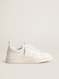 Women's bio-based Starter with white star and heel tab| Golden Goose