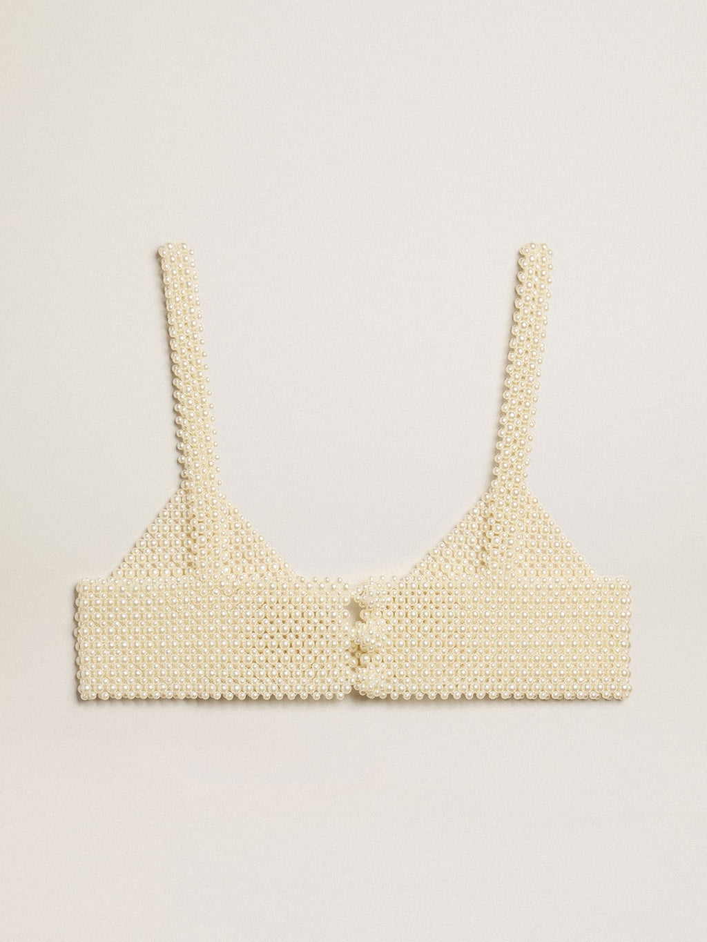 Women's string of pearls top| Golden Goose