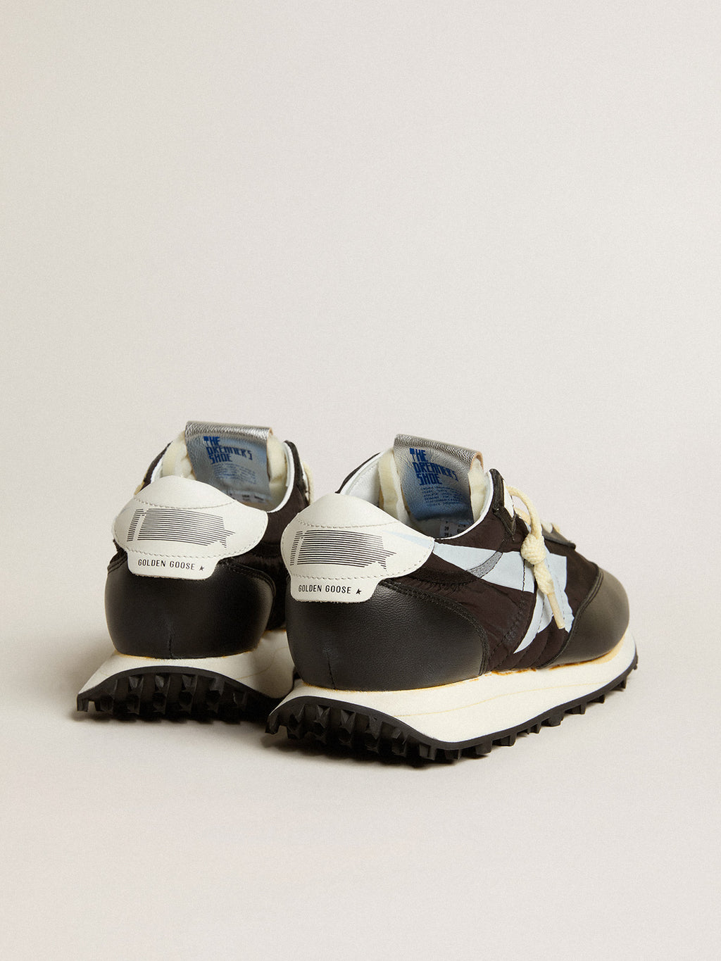 Men's Marathon with black nylon upper and white star| Golden Goose