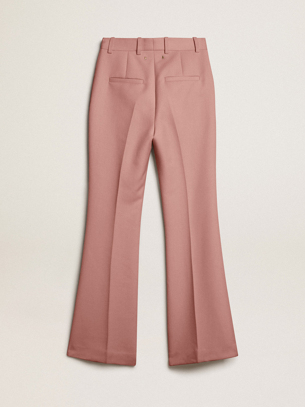 Pants in pink tailoring fabric| Golden Goose