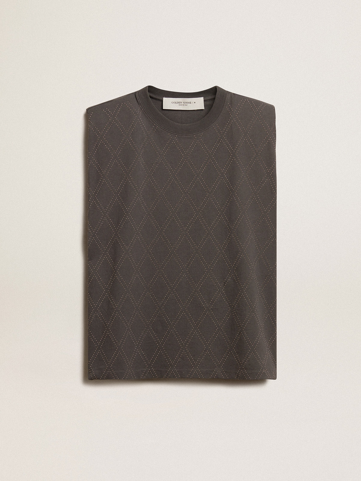 Anthracite gray sleeveless T-shirt| Golden Goose