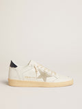Ball Star with ice-gray suede star and blue leather heel tab| Golden Goose