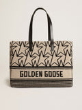 Women's California Bag East-West in milk-white jacquard wool| Golden Goose