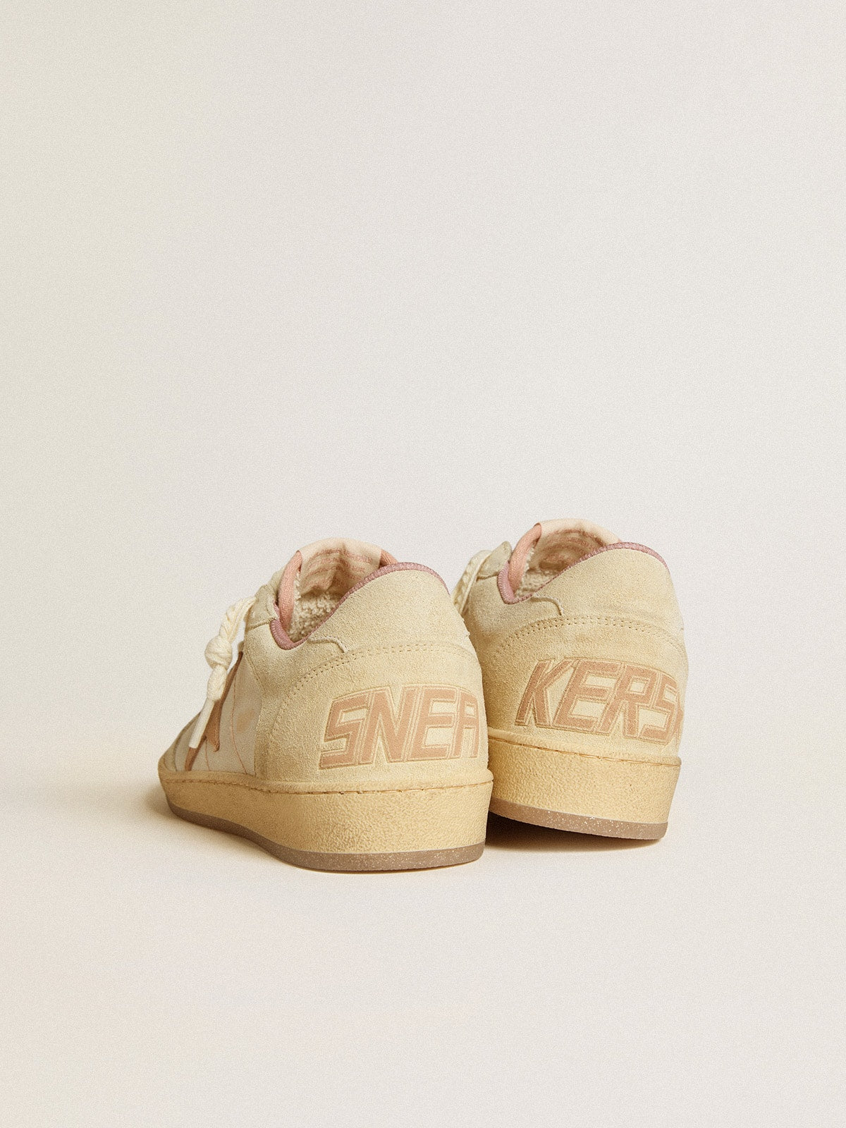 Ball Star LTD in leather and suede with suede star and heel tab| Golden Goose