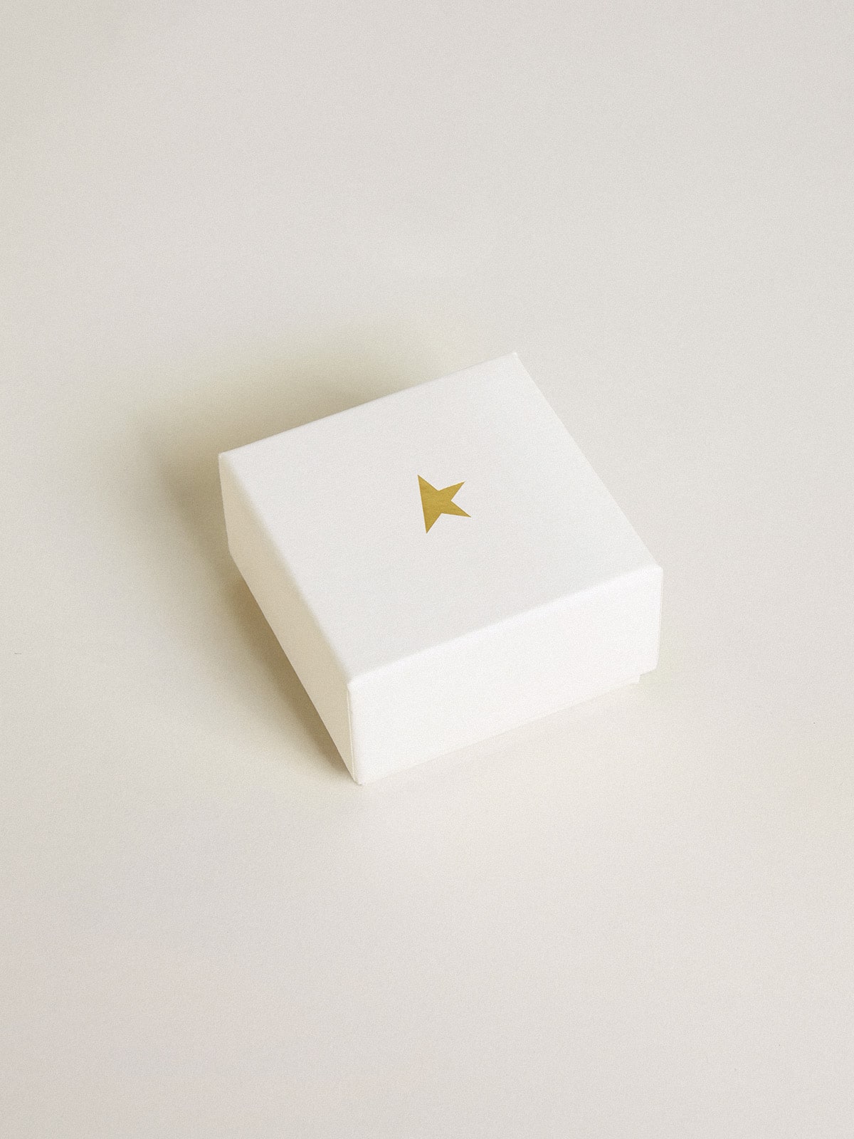 Letter K charm in gold-colored brass with crystals| Golden Goose