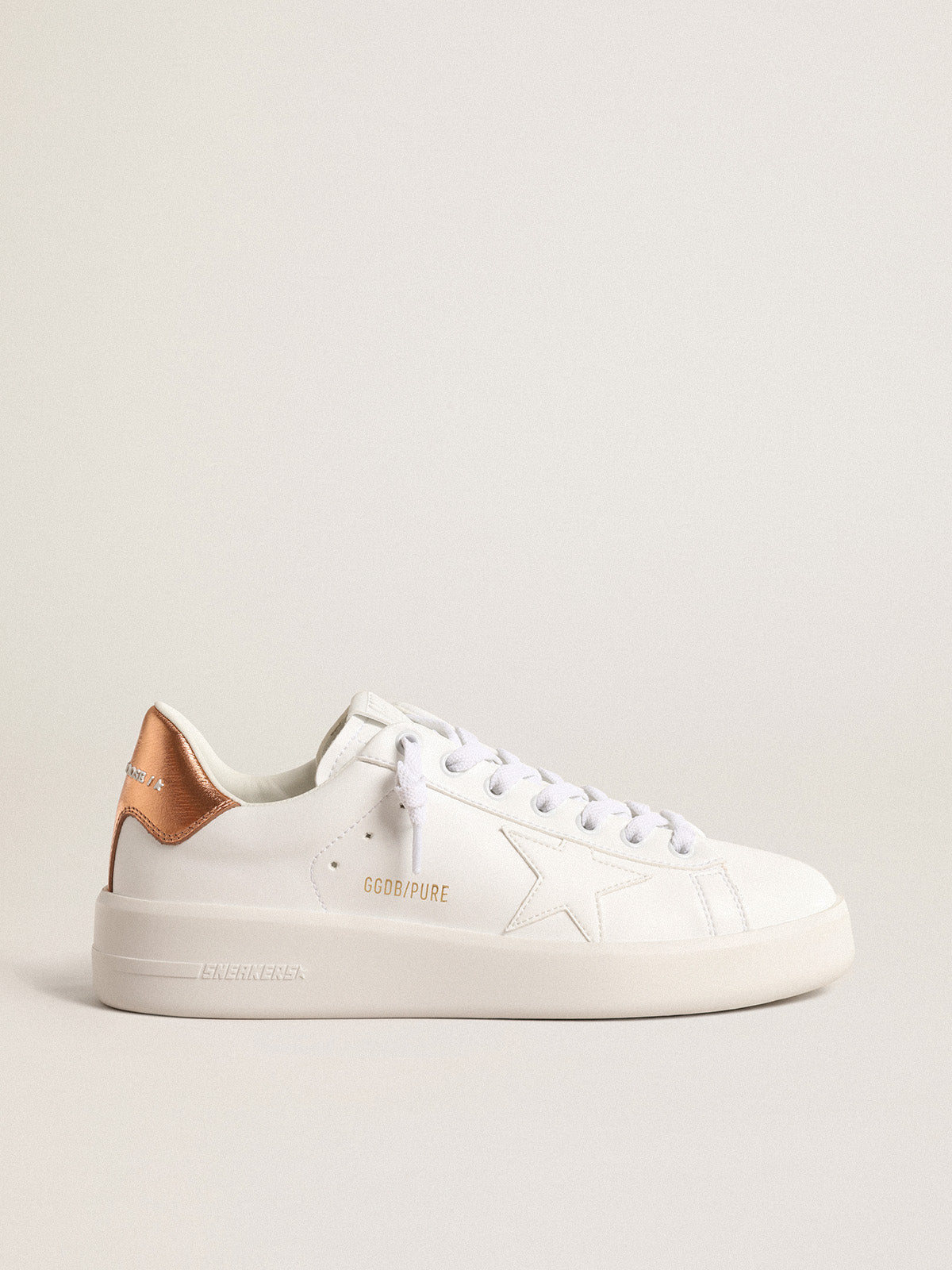 Bio-based Purestar with bronze metallic leather heel tab| Golden Goose