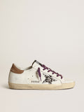Super-Star with leopard pony skin star and brown nubuck heel tab| Golden Goose