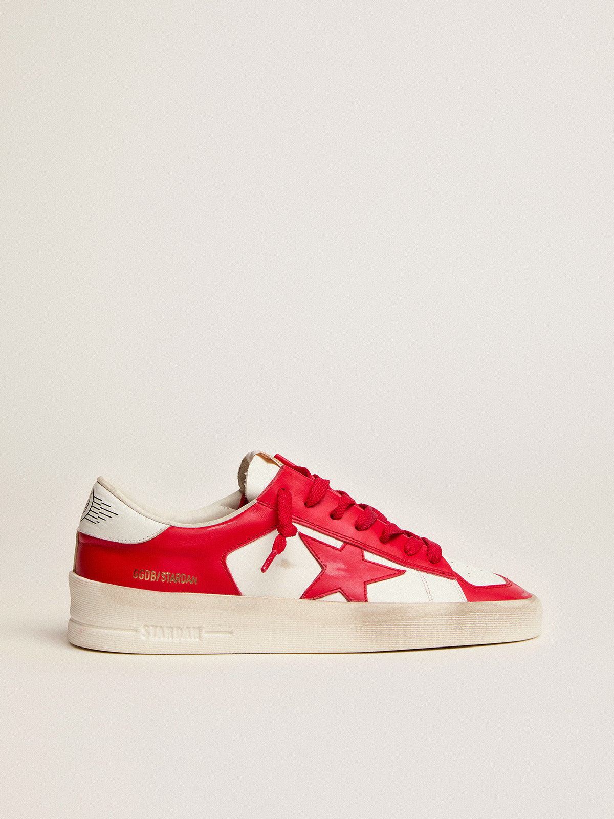 Women's Stardan in white and red leather| Golden Goose