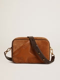 Star Bag in tobacco-colored suede with tone-on-tone leather star| Golden Goose