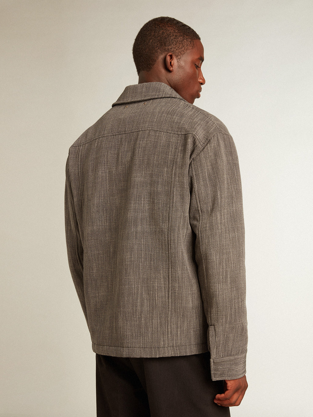 Men's wool blend coach jacket| Golden Goose