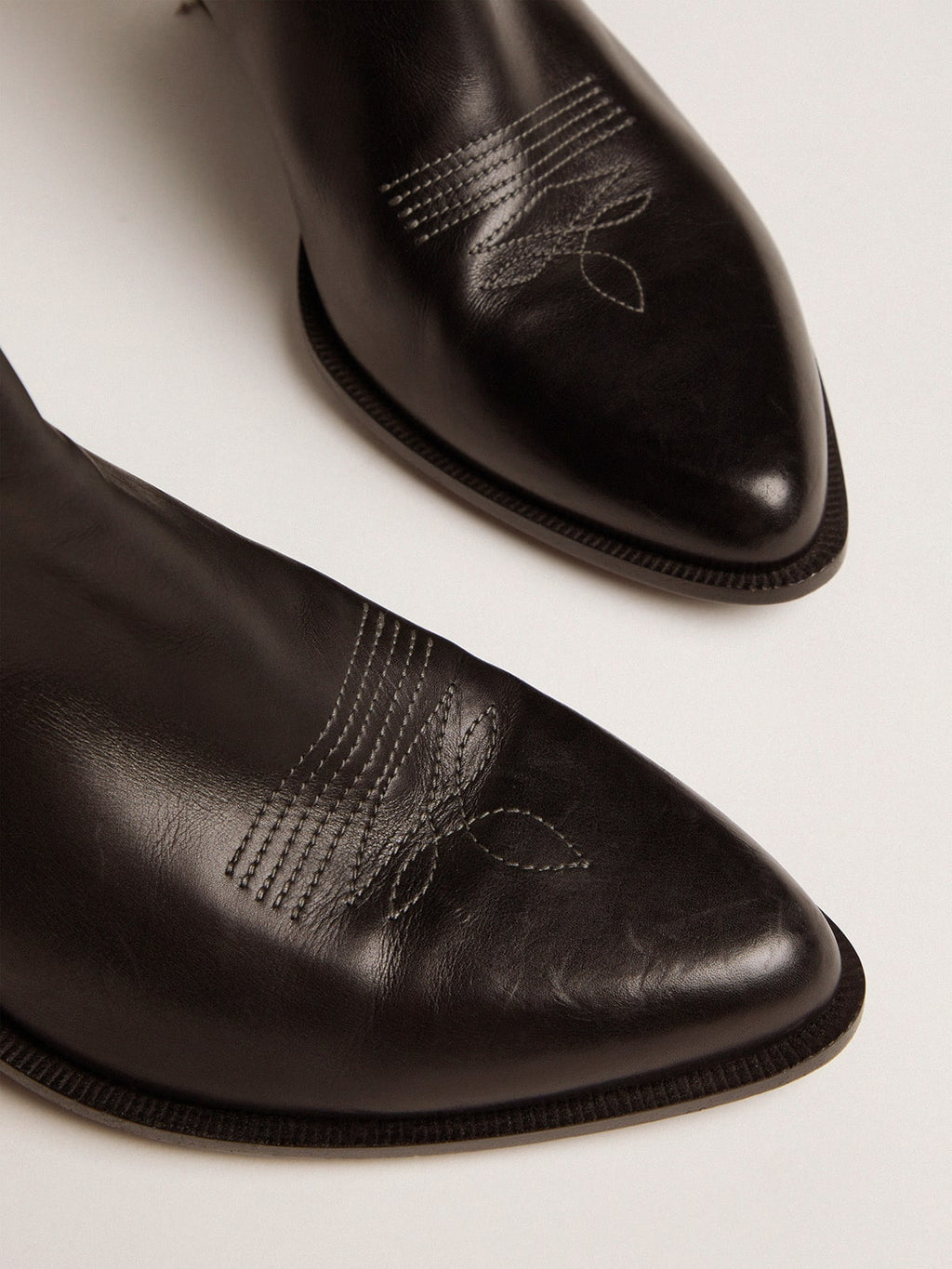 Women's Sunset boots in black leather| Golden Goose
