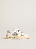 Bio-based Old School Junior with yellow star and glitter inserts| Golden Goose