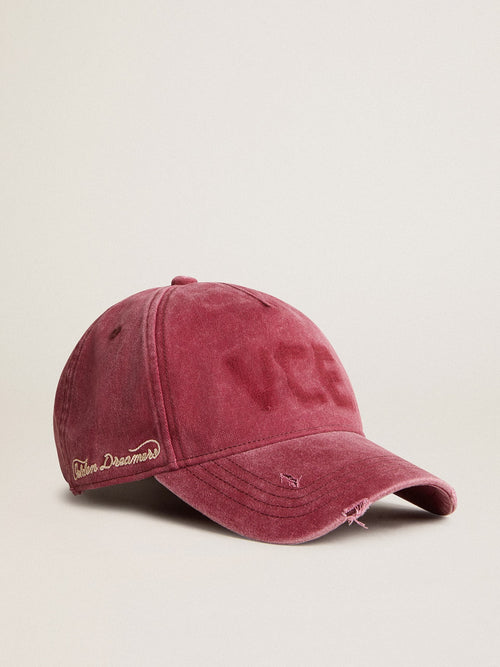 Cotton baseball cap with a lived-in finish| Golden Goose