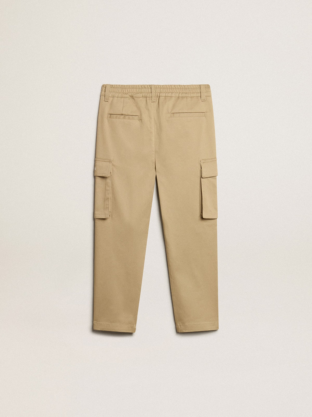 Boys' sand-colored cargo pants| Golden Goose