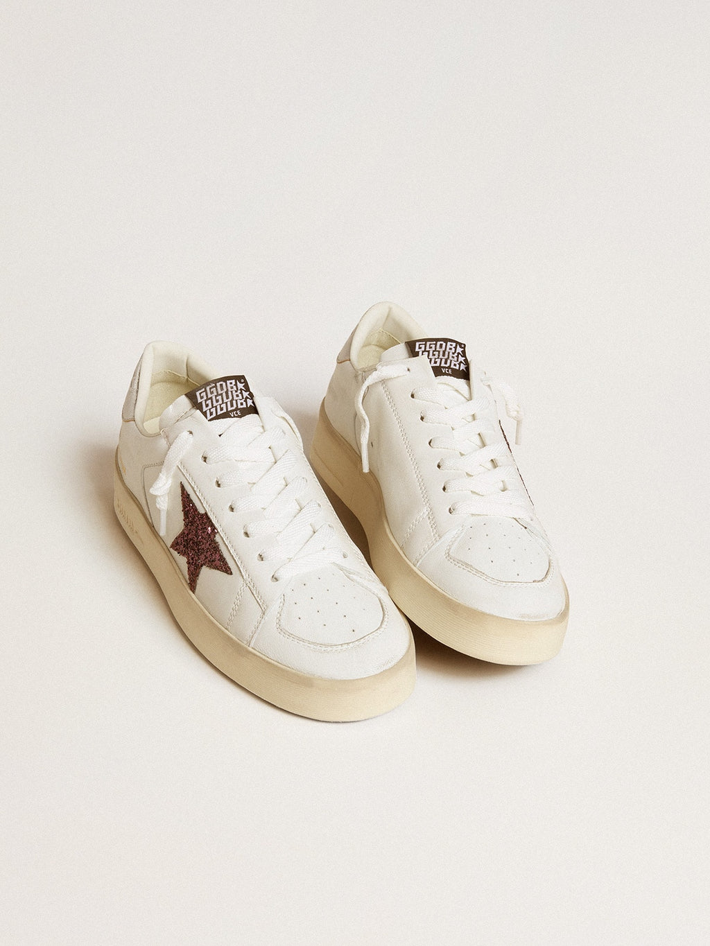 Stardan in nappa with glitter star and metallic leather heel tab| Golden Goose