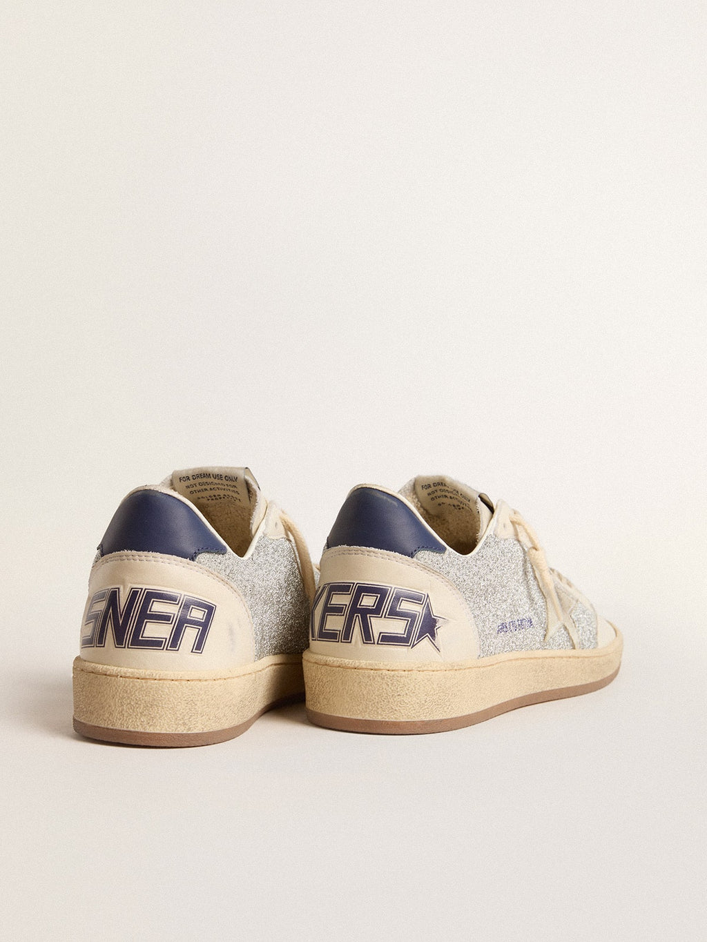 Women's Ball Star LTD in Swarovski crystals and leather with white suede star| Golden Goose