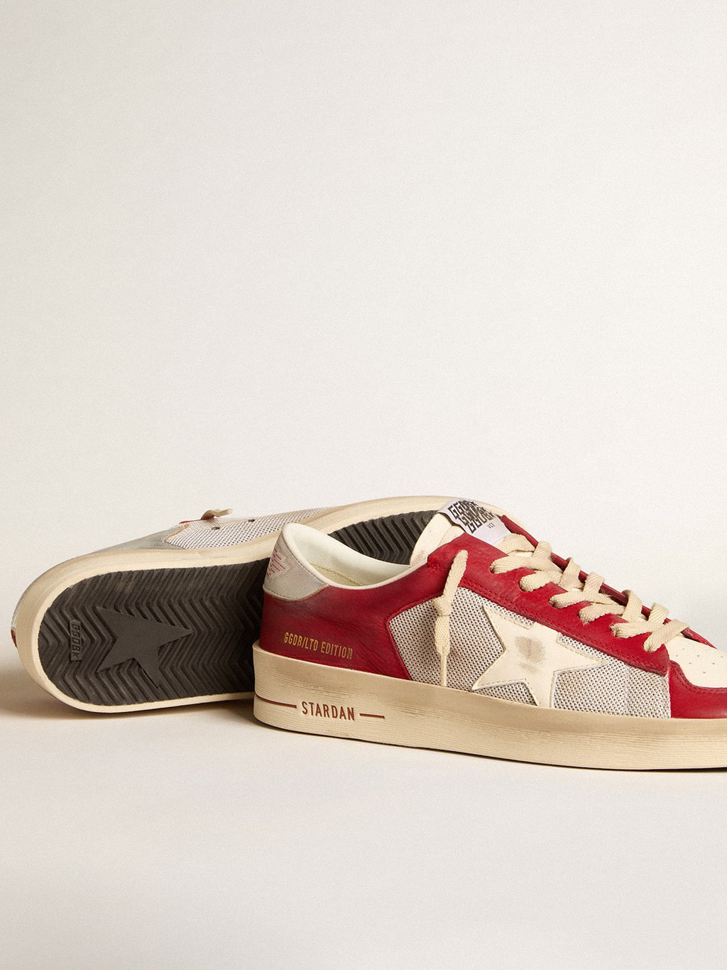 Stardan LTD in mesh and nubuck with nappa star and leather heel tab| Golden Goose