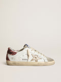 Super-Star with gold leather star and zebra pony skin heel tab| Golden Goose