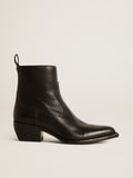 Women's Debbie boots in black leather| Golden Goose