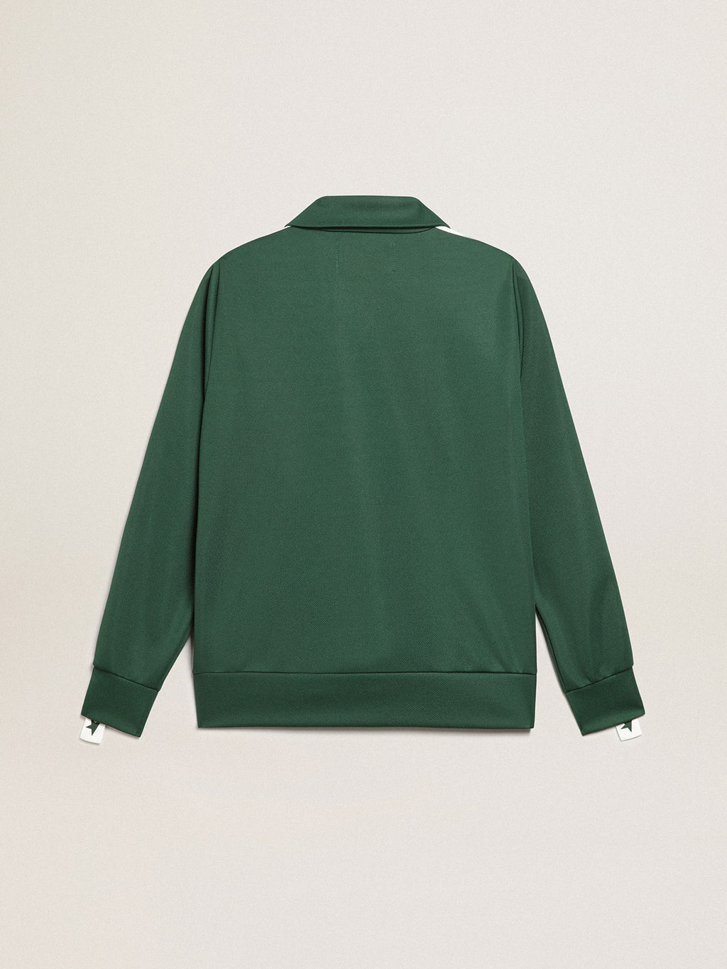 Women's bright green zipped sweatshirt| Golden Goose